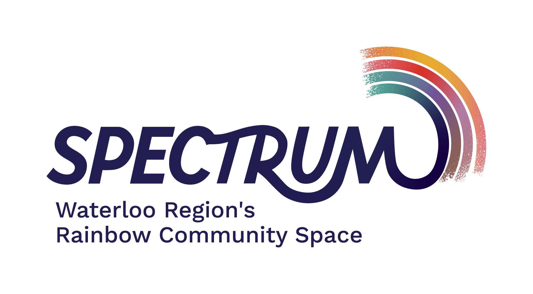 SPECTRUM Logo with slogan: "Waterloo Region's Rainbow Community Space".
