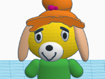 3d model of an animal crossing dog